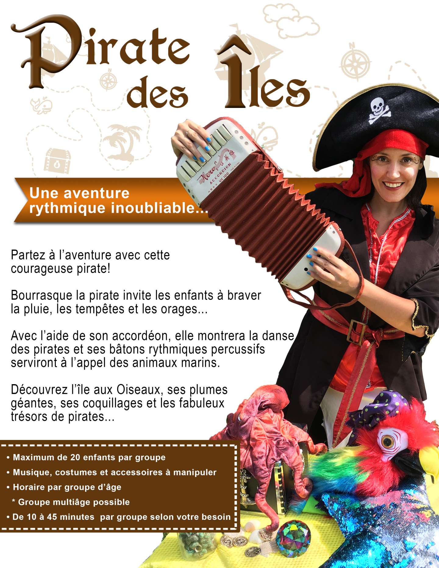 Le pirate des îles – Animations clin d'oeil